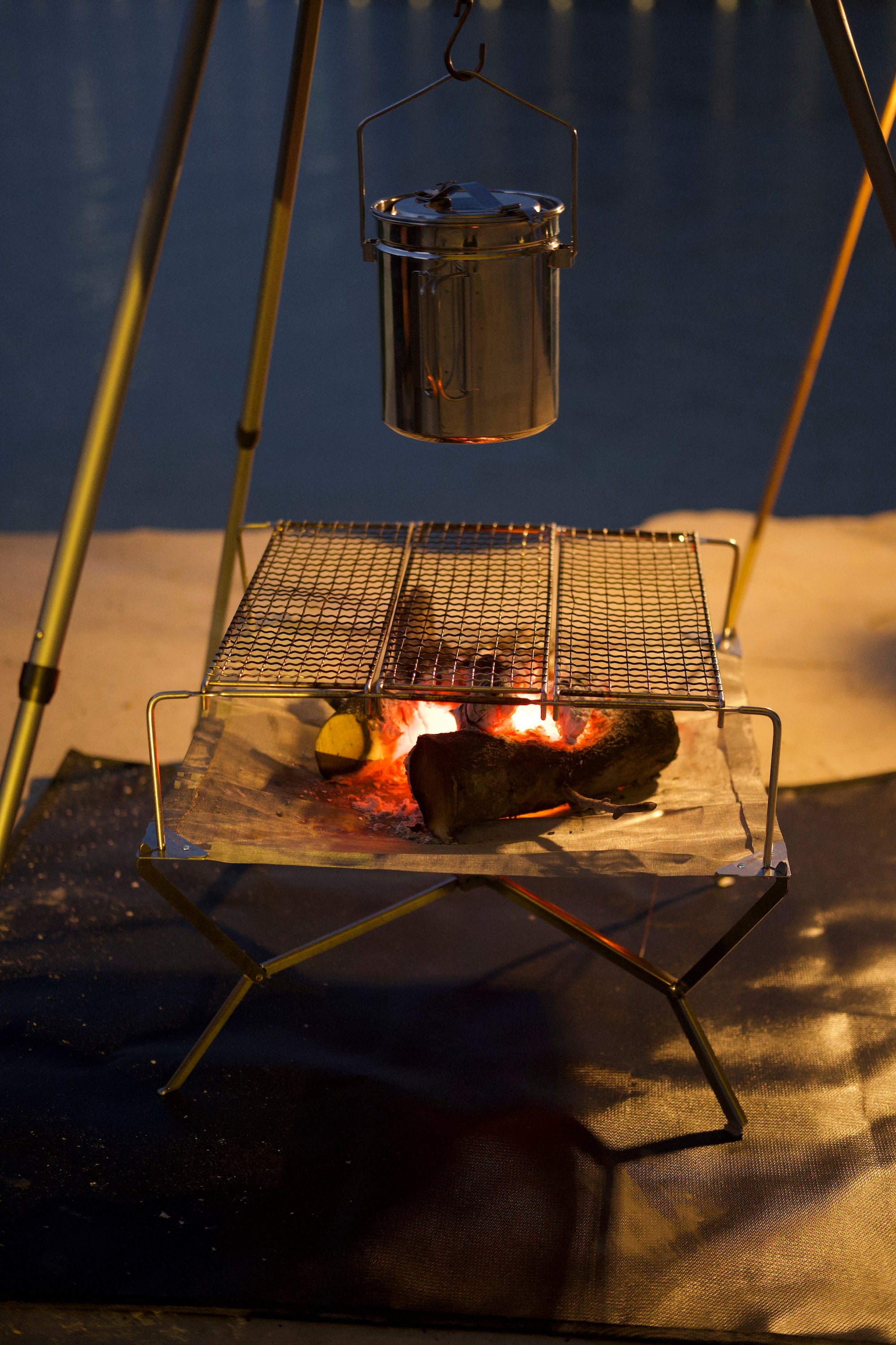 Sunset Ultralight Foldable Fire Pit Grill