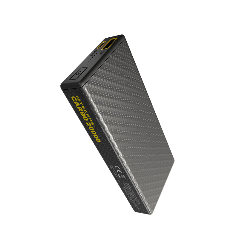 Carbo 20000 Ultra Lightweight 20000mAh Carbon Fiber Quick-Charge Power Bank