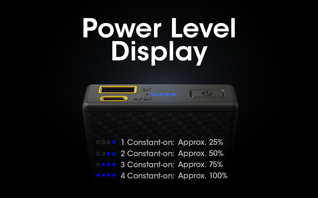 Carbo 20000 Ultra Lightweight 20000mAh Carbon Fiber Quick-Charge Power Bank