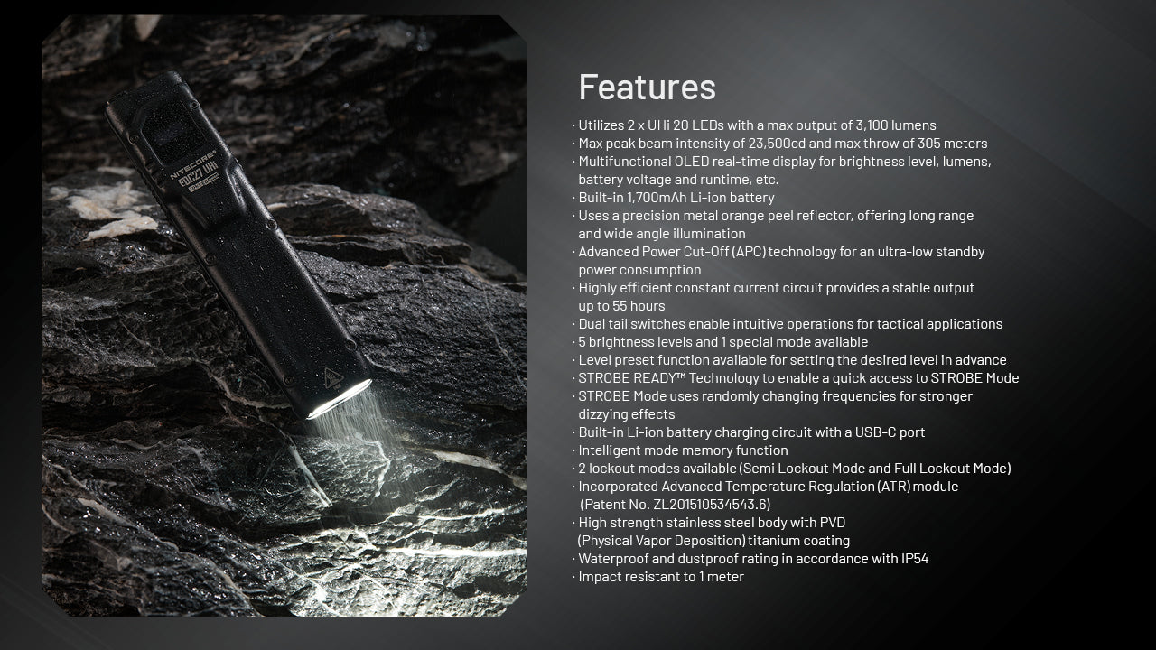 EDC27 UHI Flashlight
