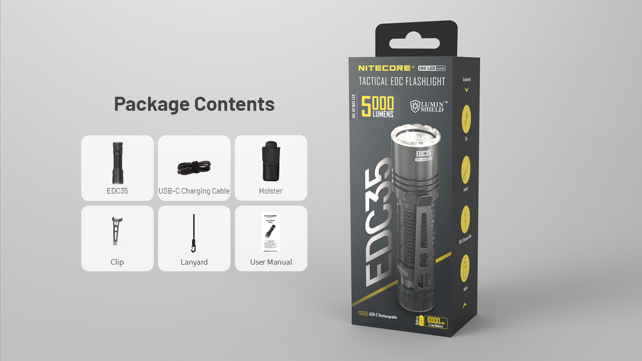 EDC35 5000 Lumen EDC Flashlight