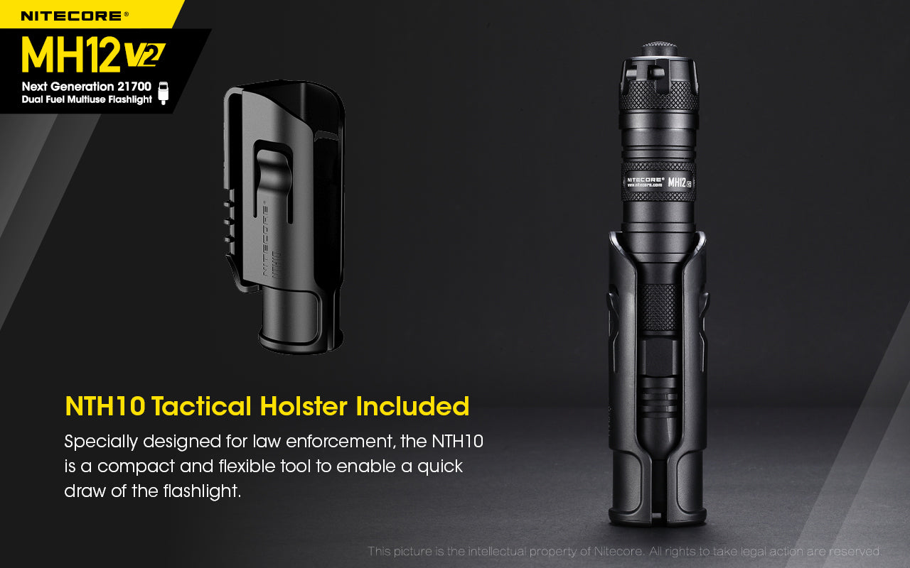 MH12 v2 1200 Lumen USB-C Rechargeable Tactical Flashlight