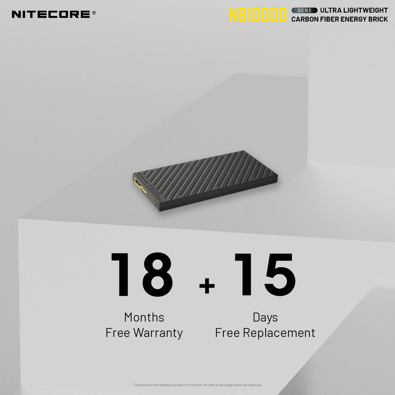 NB10000 Gen3 Ultra-Slim 10000mAh Carbon Fiber Quick-Charge Power Bank