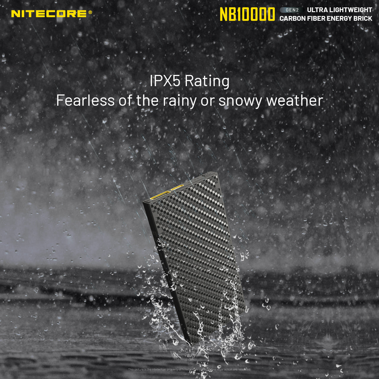 NB10000 Gen3 Ultra-Slim 10000mAh Carbon Fiber Quick-Charge Power Bank