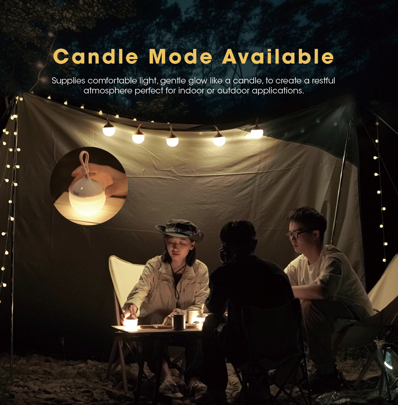 Bubble All-purpose Portable Camping Lantern 100 Lumen