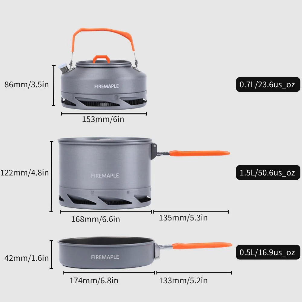 FEAST Heat-exchanger Aluminum Cookware